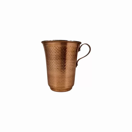 لیوان مسی دسته دار چکشی نانو